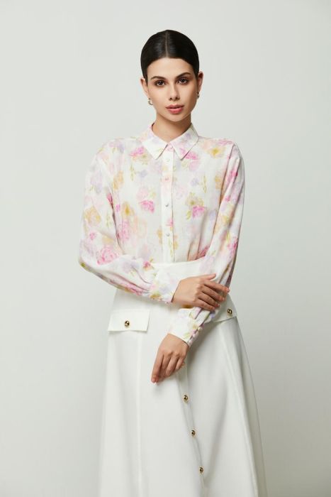 Floral Cotton Linen Shirt