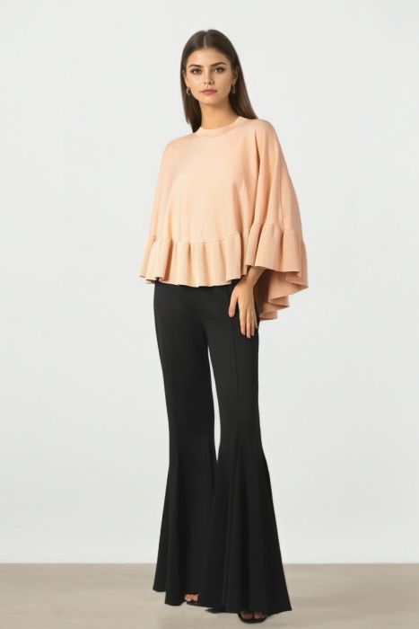 Crepe Full-Length Pants