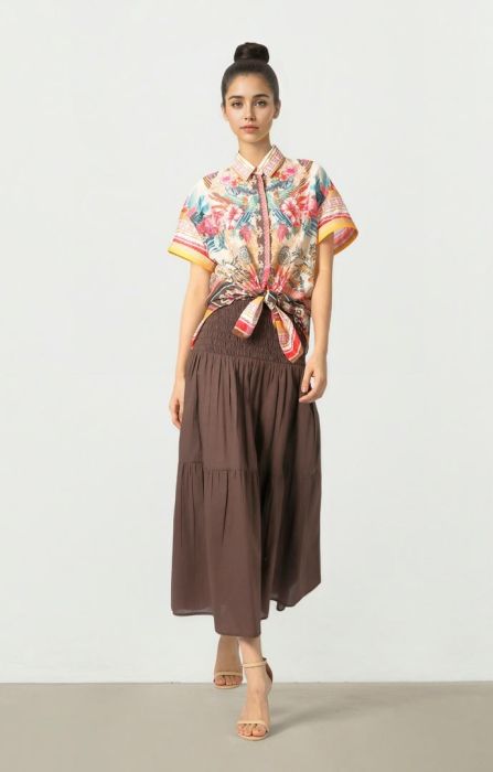 Smocked Waist Skirt