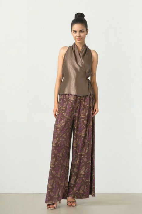 Velvet Palazzo Pants