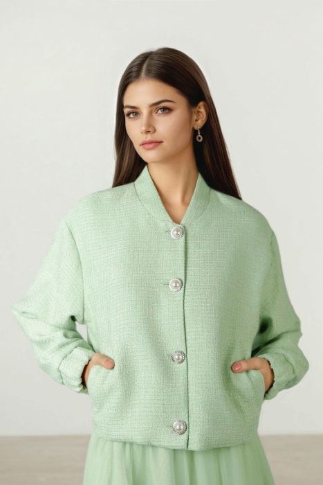 Elegant and Modern Tweed Jacket