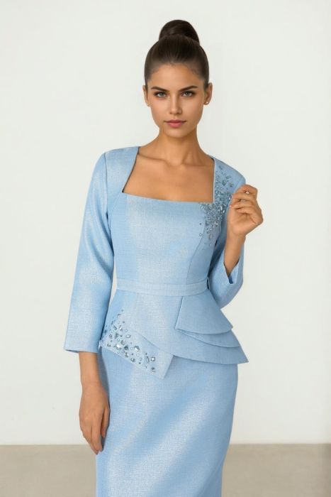 Brocade Peplum Top