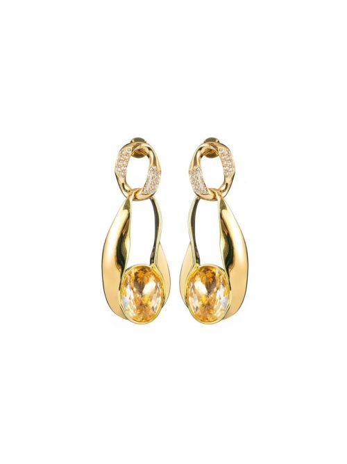 Oval Drop Earrings