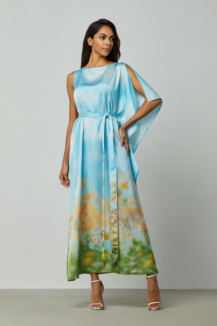 Asymmetrical Printed Dress