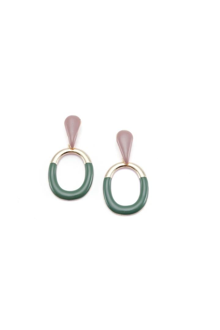 Double Drop oval Earrings