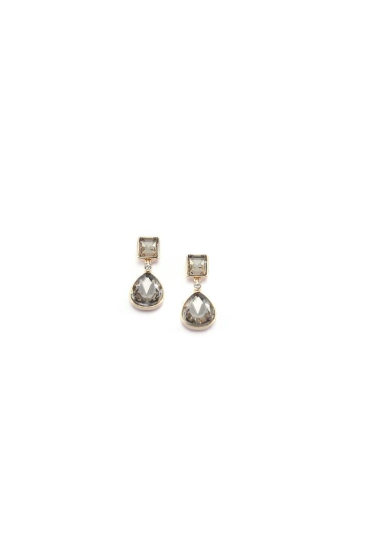 Double Drop Stone Earrings
