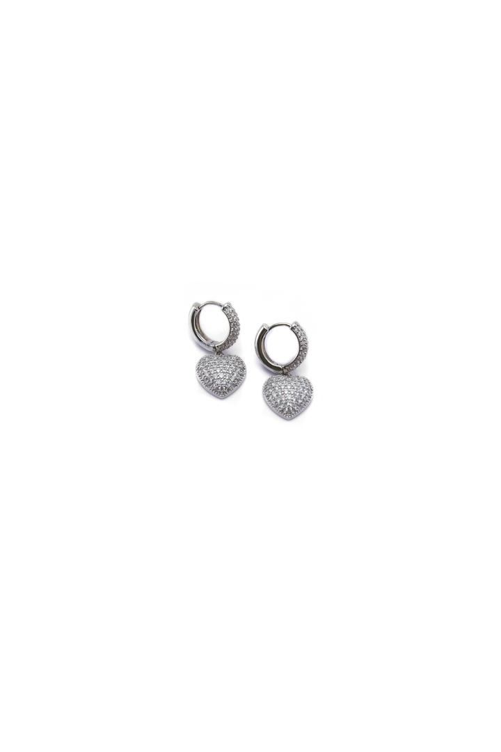 Double Drop heart Earrings