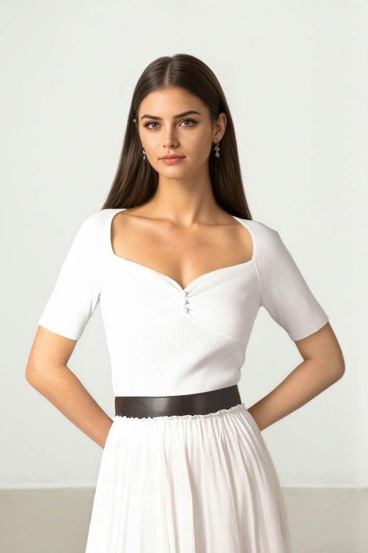 Heartline Buttoned Top