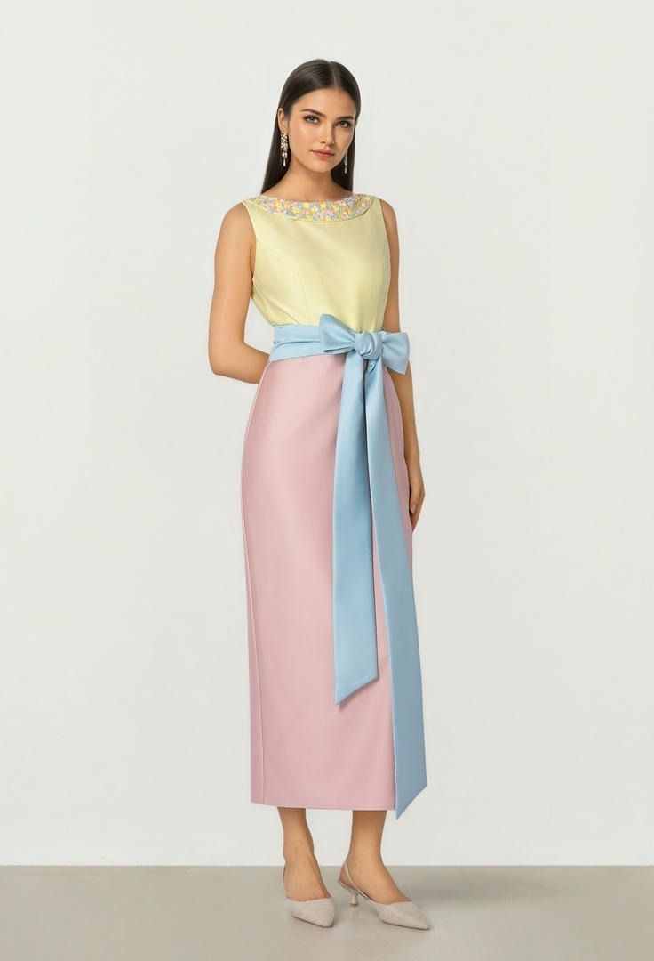 Beaded Tie Dress