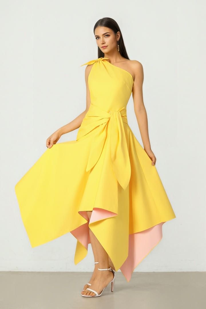 Tie Shoulder Dress