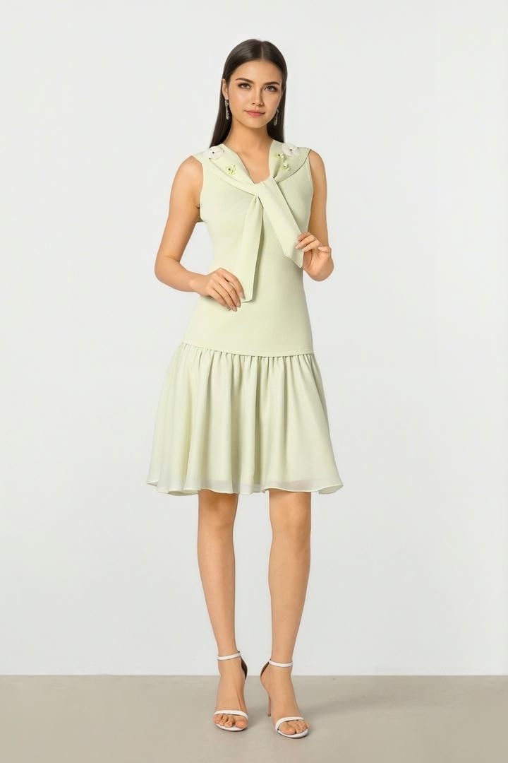Mint Tieup Knit dress