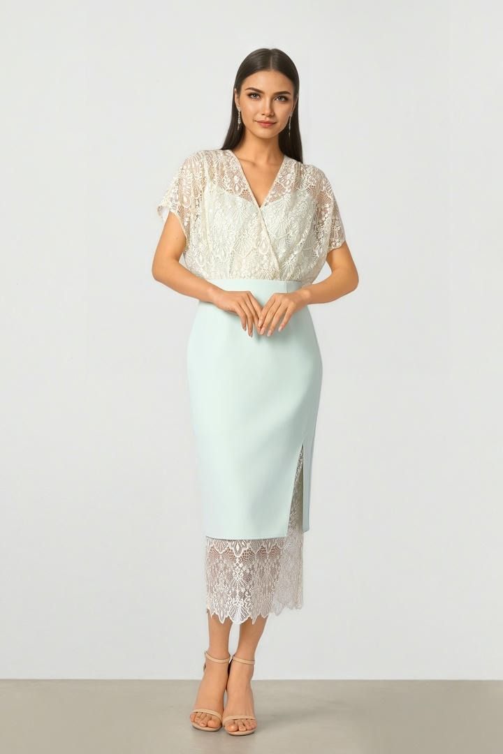 Lace Insert Skirt