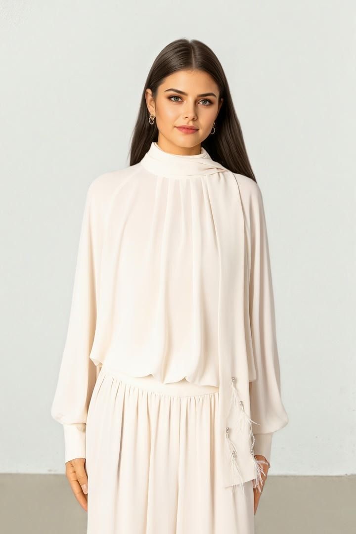 Scarf Collar Top