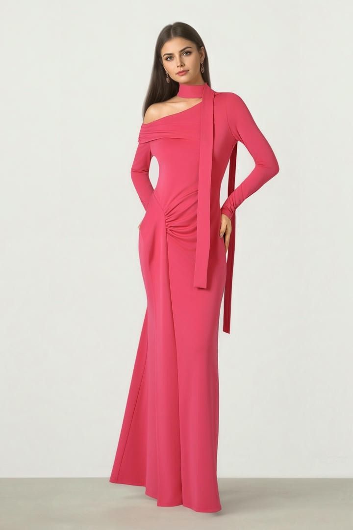Asymmetric Maxi Dress
