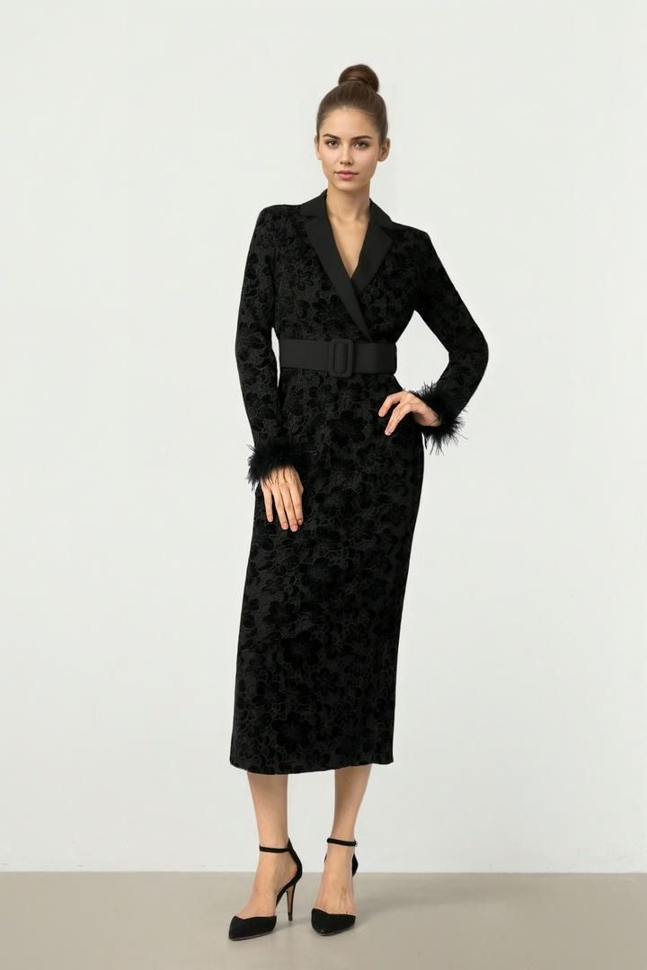 Lace & Fur Dress