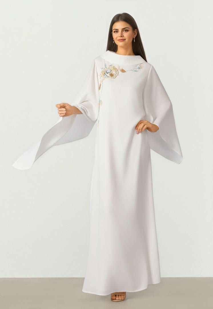 Beaded Kaftan Dress