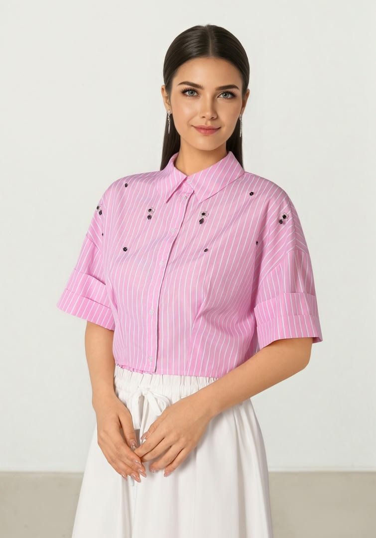 Striped Crop Top