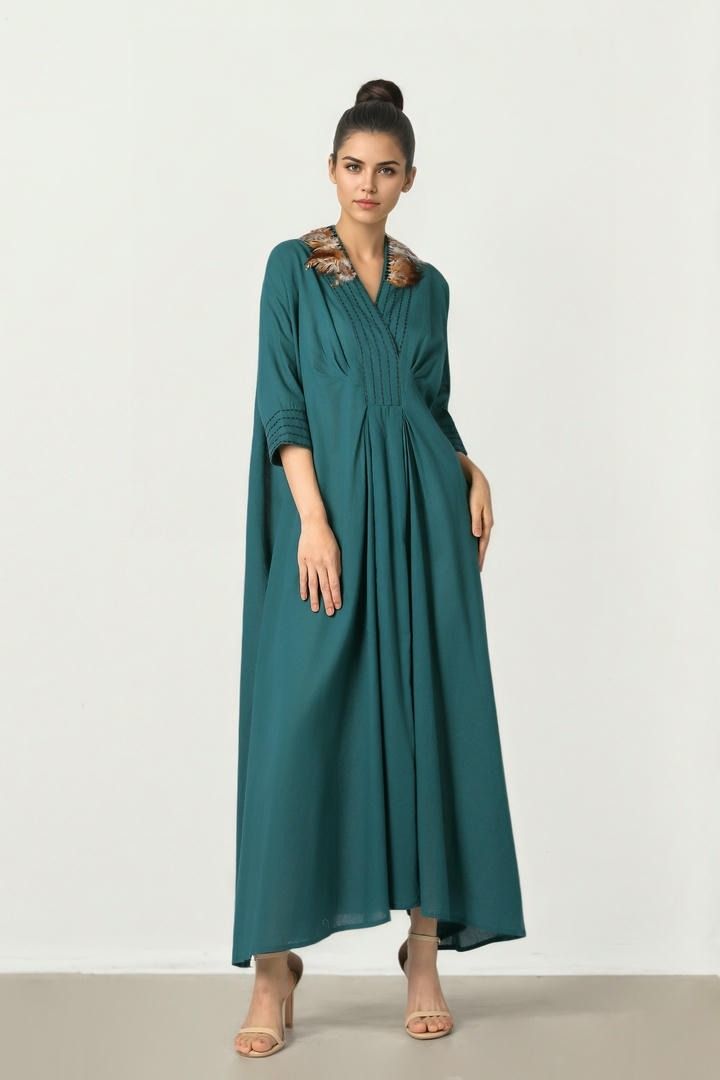 Feather Accent Kaftan