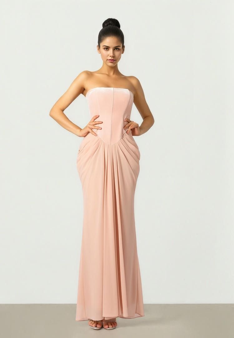 Pastel Pink Maxi Dress