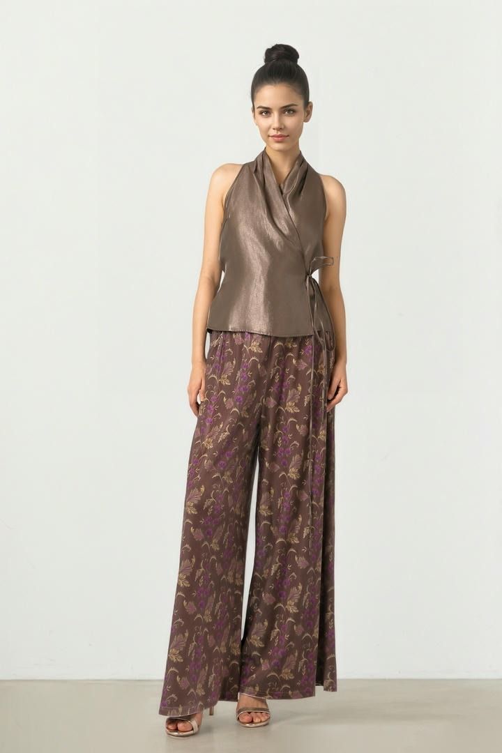 Velvet Palazzo Pants