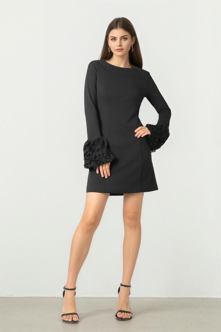 Mini Dress With Ruffles