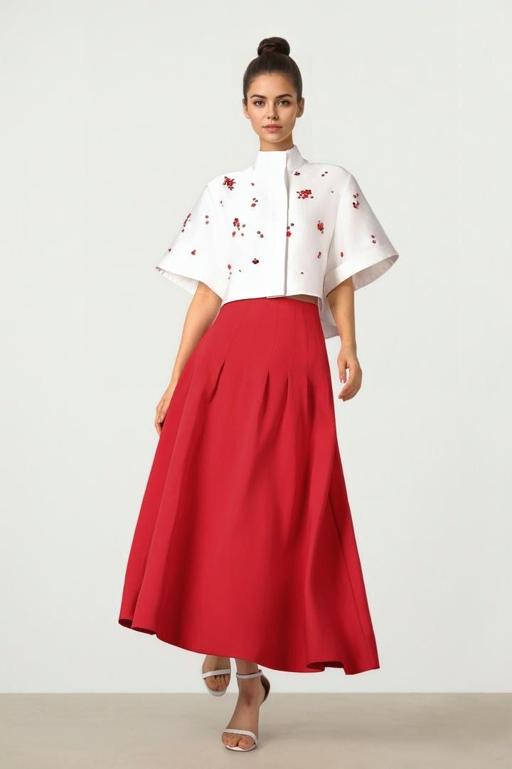 Scarlet Midi Skirt