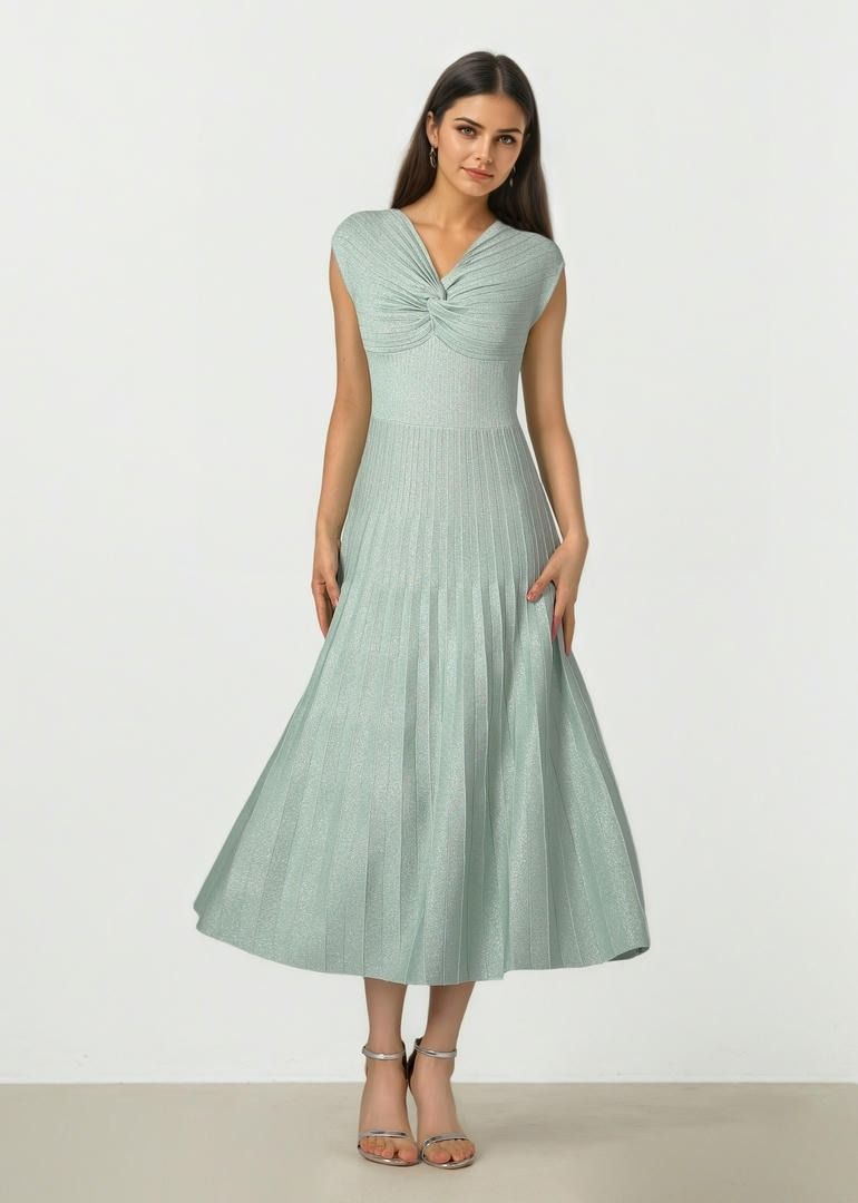 Twist Detail Knit Dress