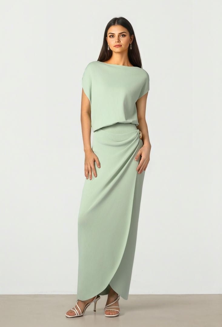 Knitted Wrap Dress