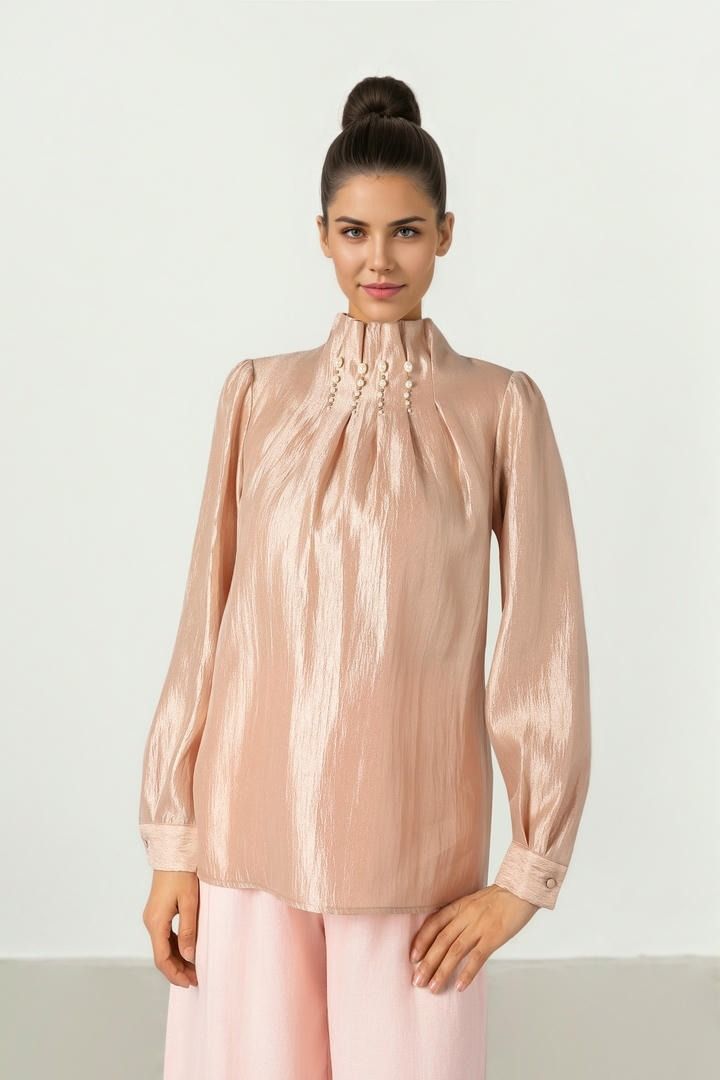 Soft Shimmer Blouse