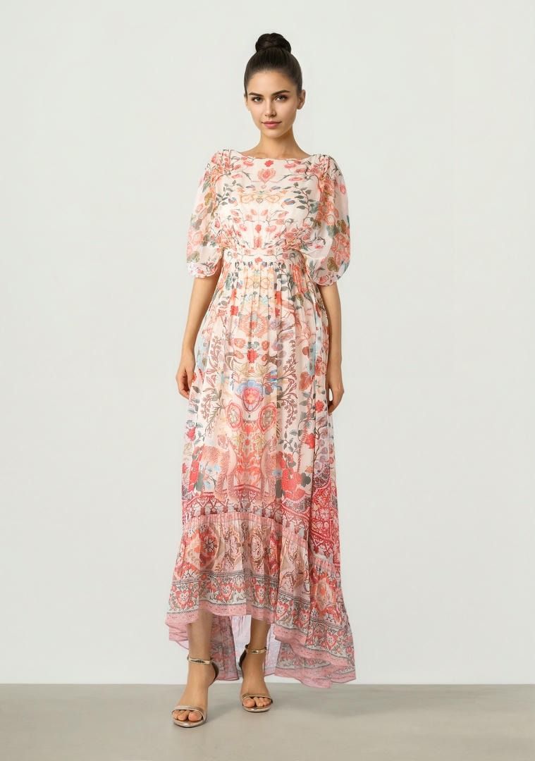 Hi Low Chiffon Dress