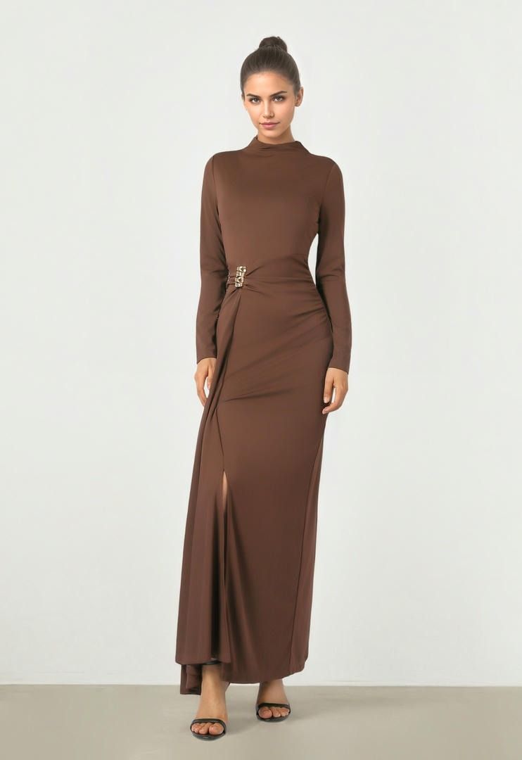 High Neck Maxi Dress