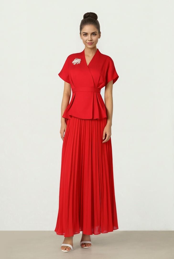 Pleated Flow Dress