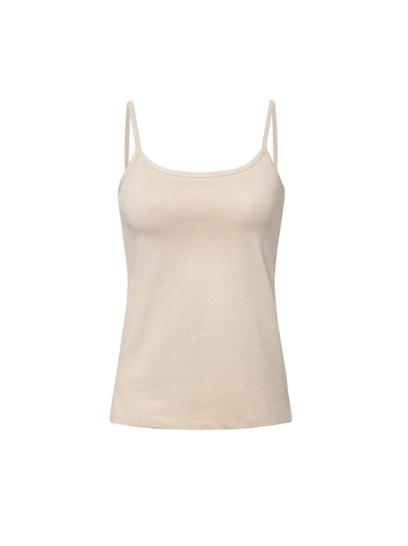 Nude soft tank top