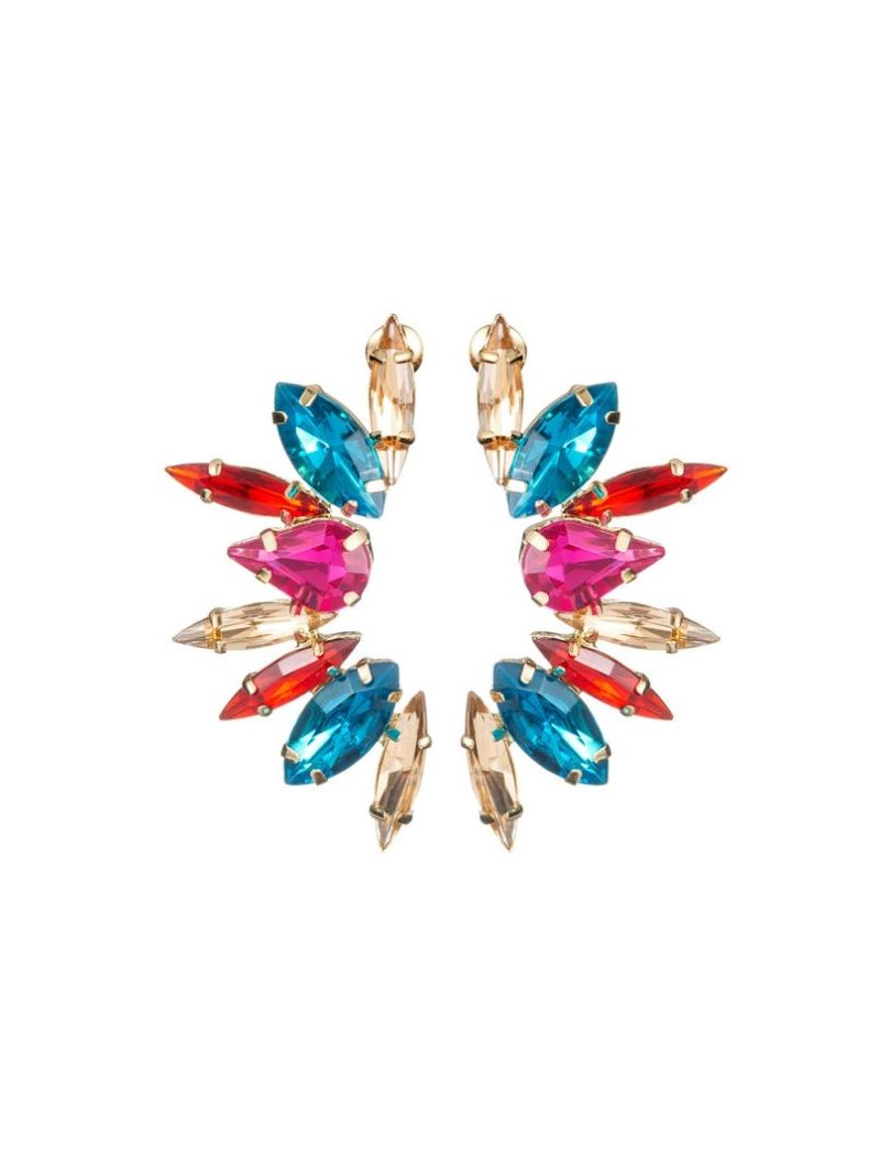 Rhinestone Burst Earrings