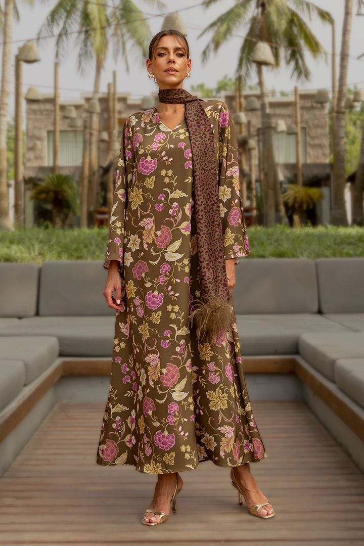 Floral Printed Kaftan