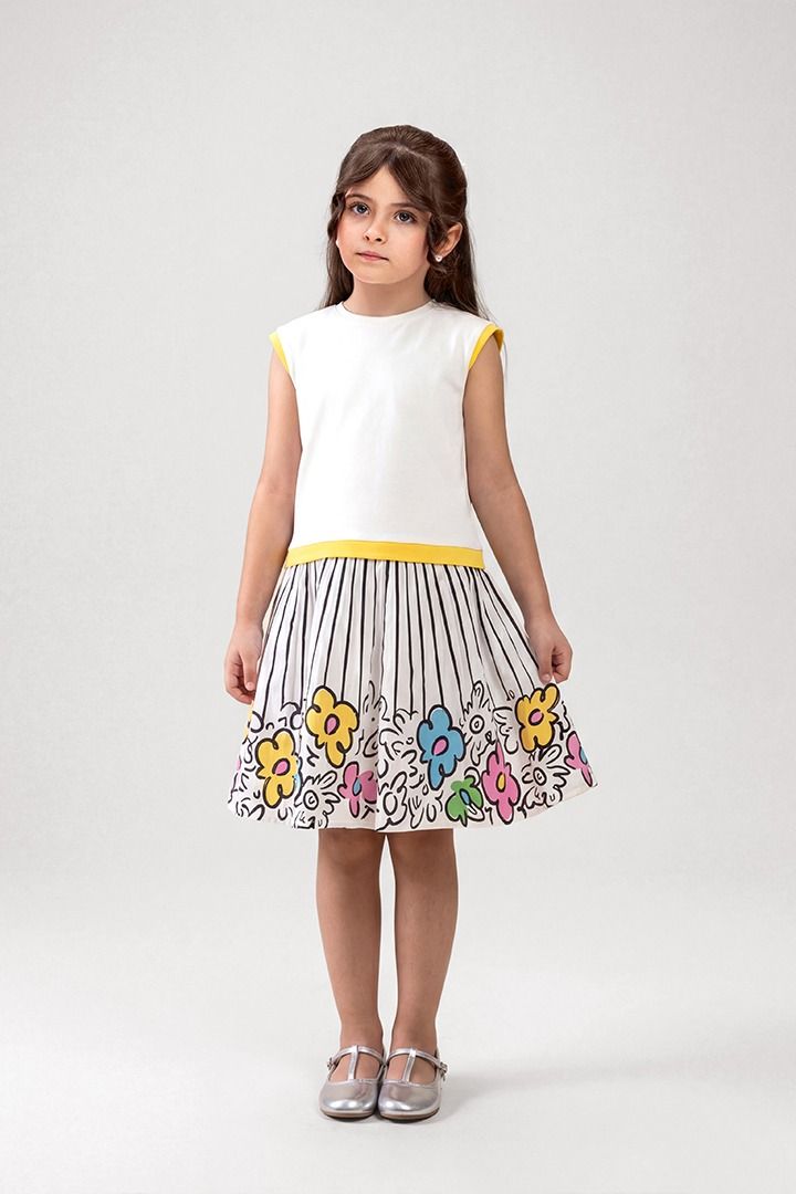 Kids Print Mix Dress