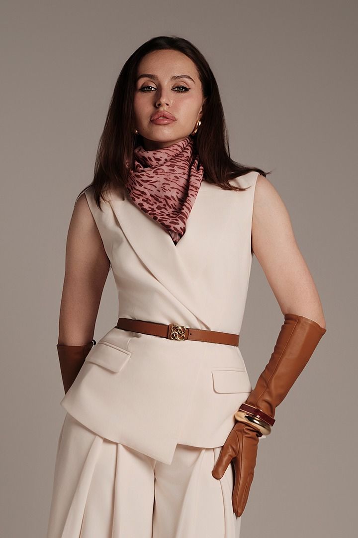 Crepe Tailored Vest