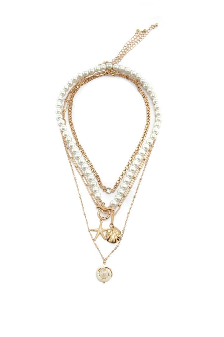 Multi-Layer Chain Pendant Necklace