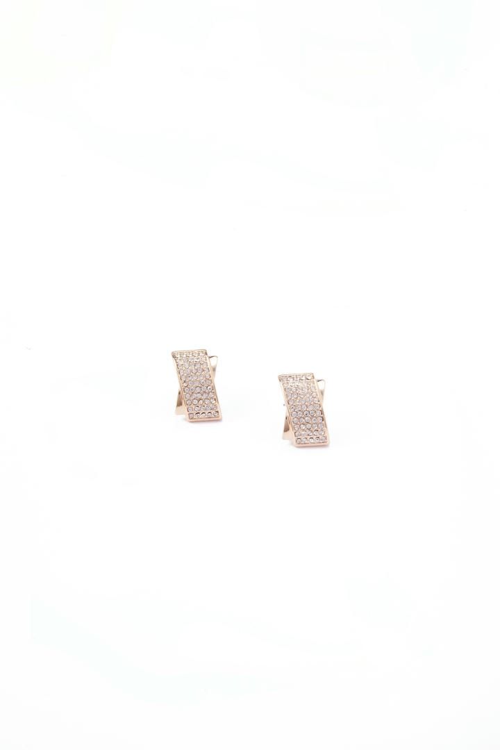 Gold crystal earrings
