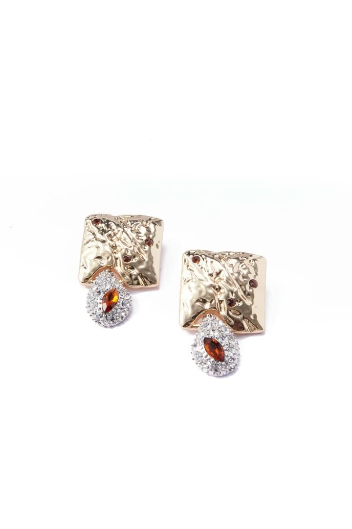 Gold Double drop earrings
