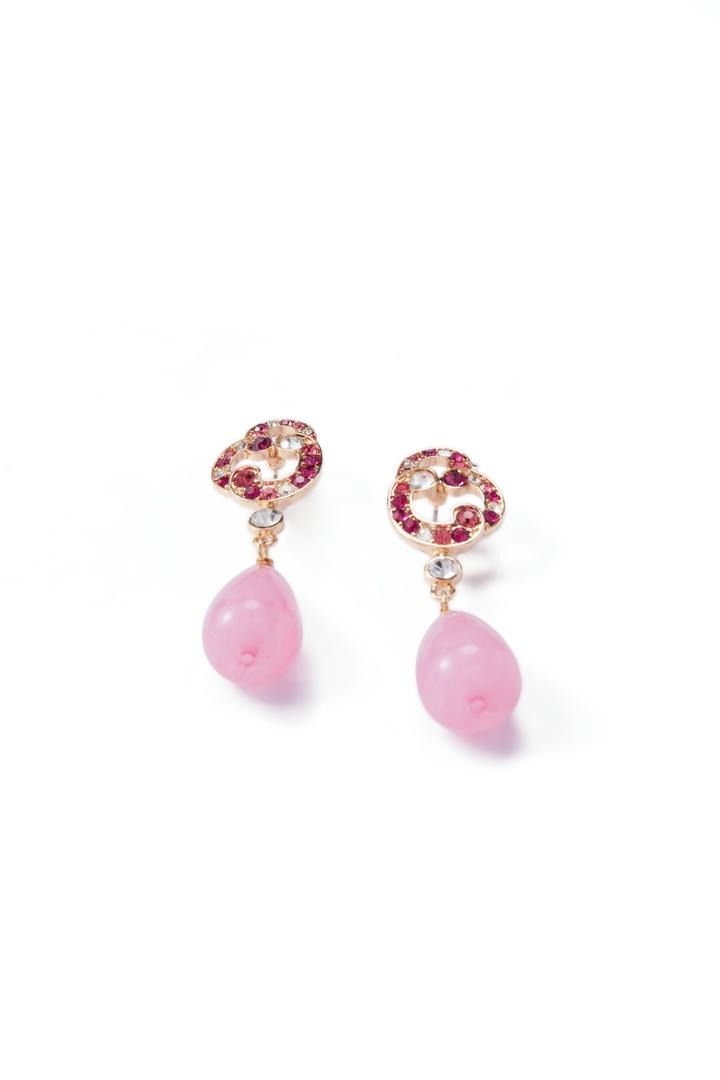 Peach Double Drop Earrings