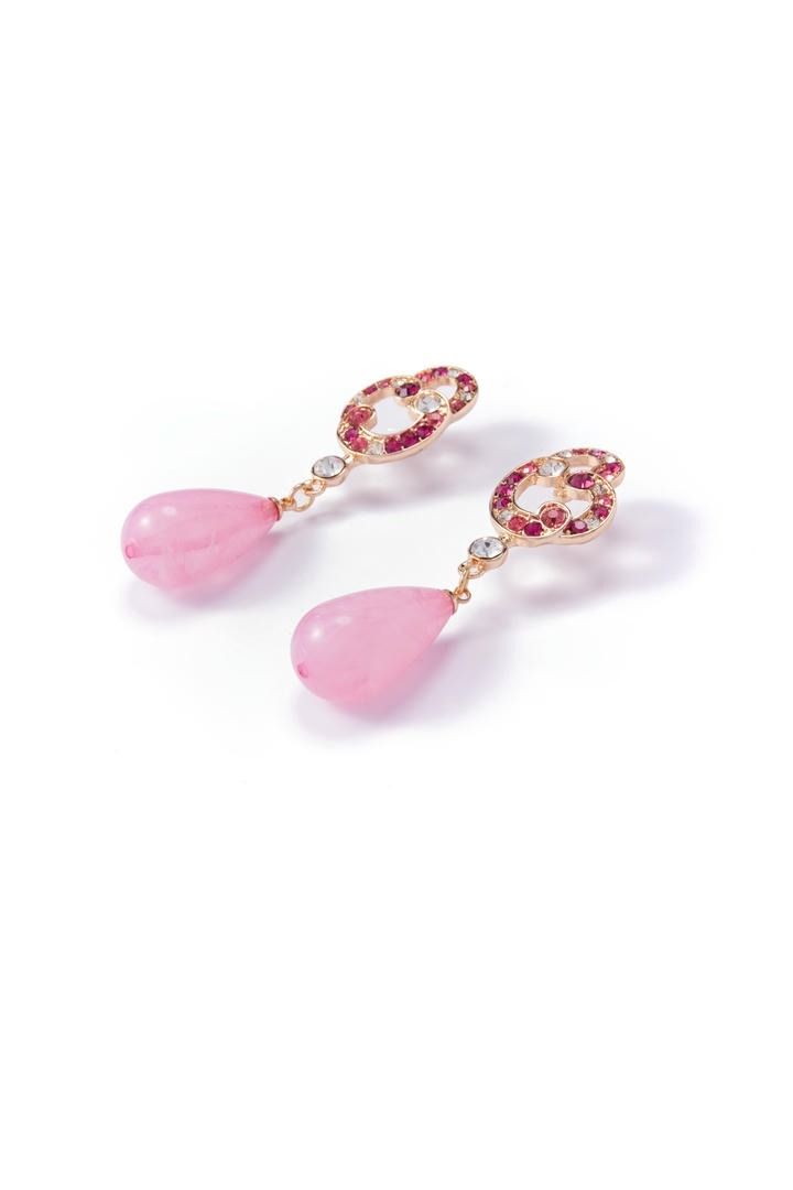 Peach Double Drop Earrings