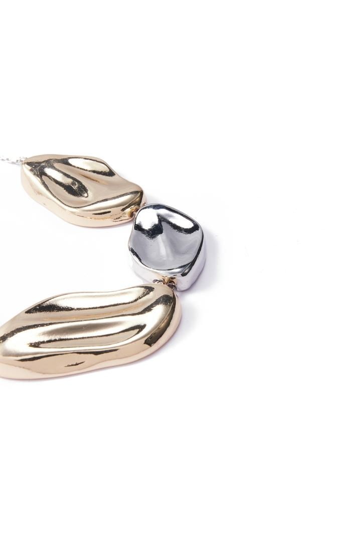 Silver and gold necklace