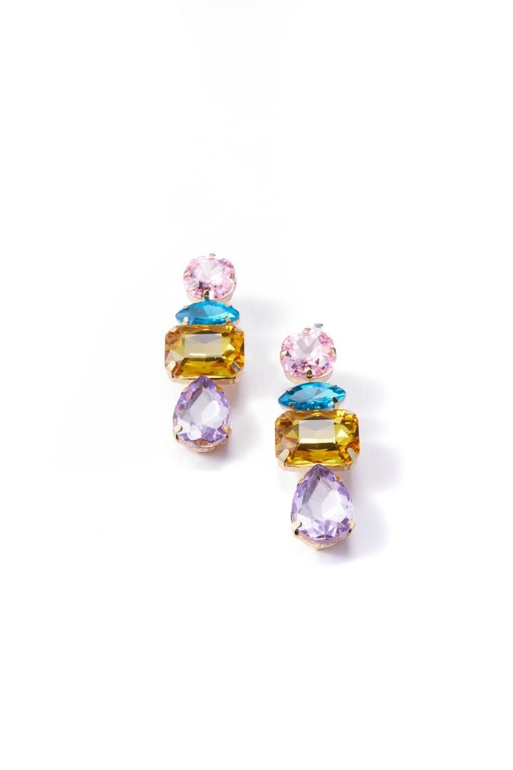 Colored stones earrings