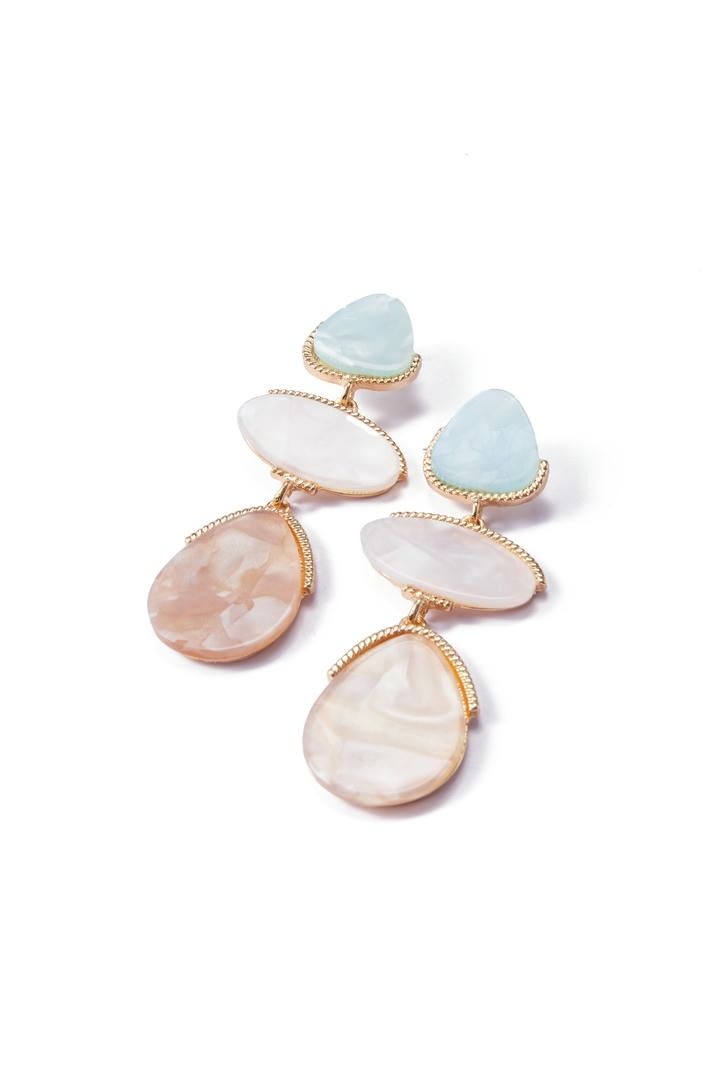 triple-stone earrings