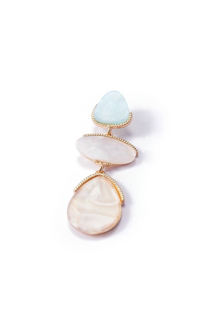 triple-stone earrings
