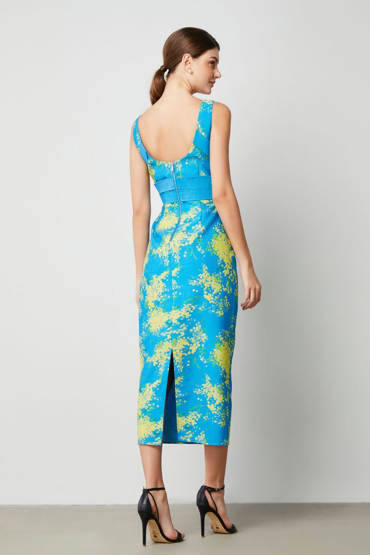 column floral dress