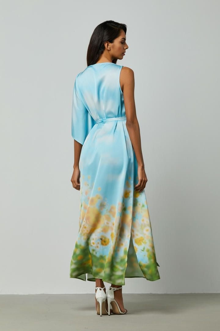 Asymmetrical Printed Dress
