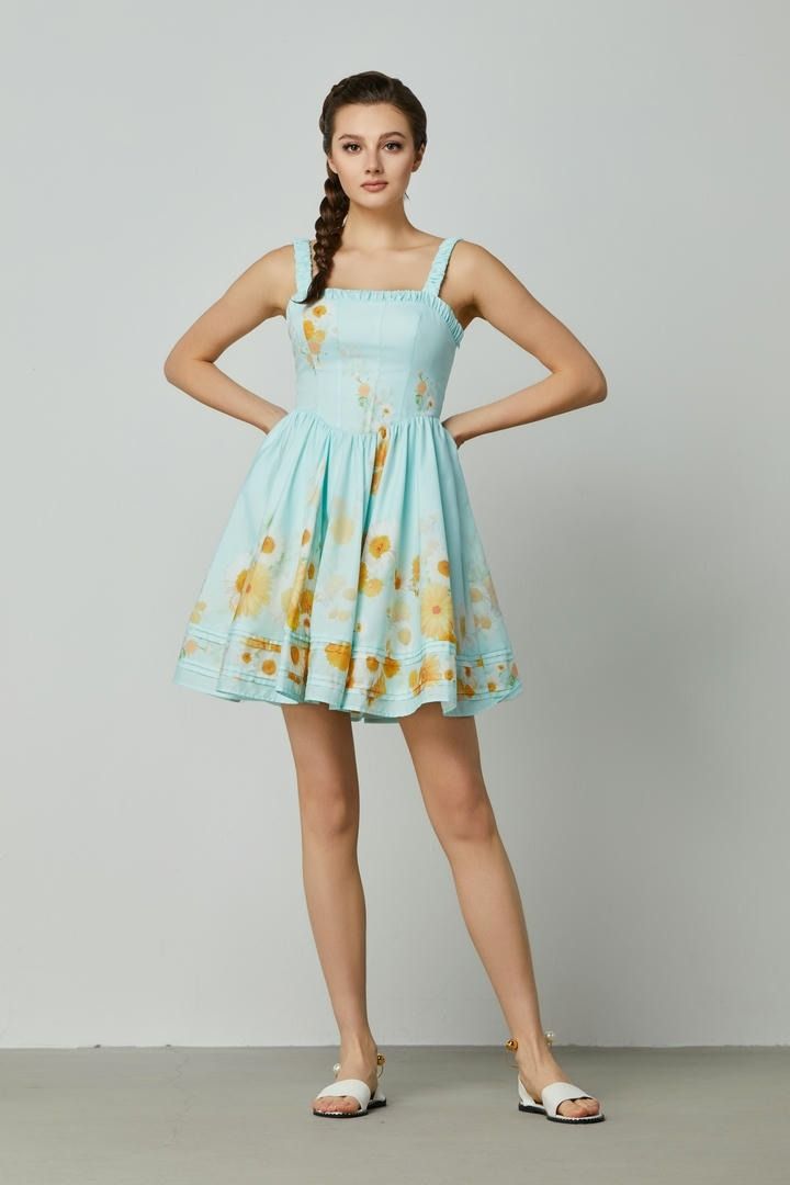 delicate lacing detail dress