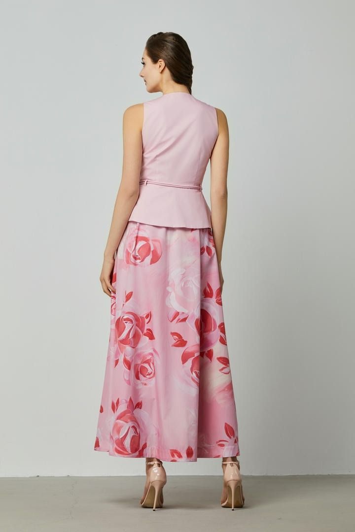 Blossom Peplum Maxi Dress
